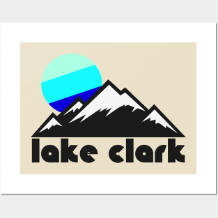 Retro Lake Clark ))(( Tourist Souvenir National Park Design Posters and Art